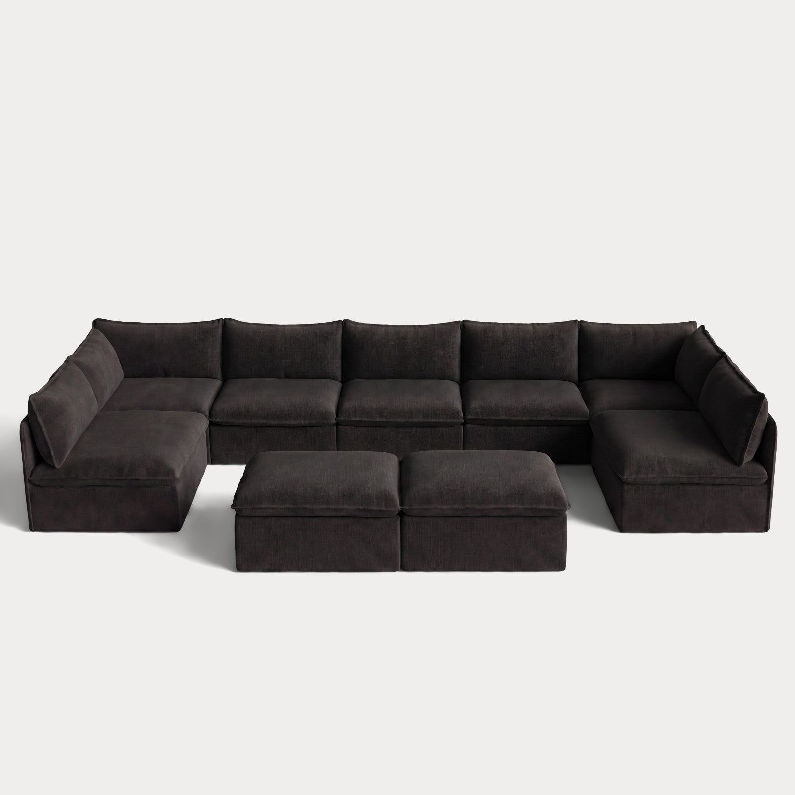 ch_front-view_7-seater-open-ends-u-sectional-bench-ottoman-charcoal
