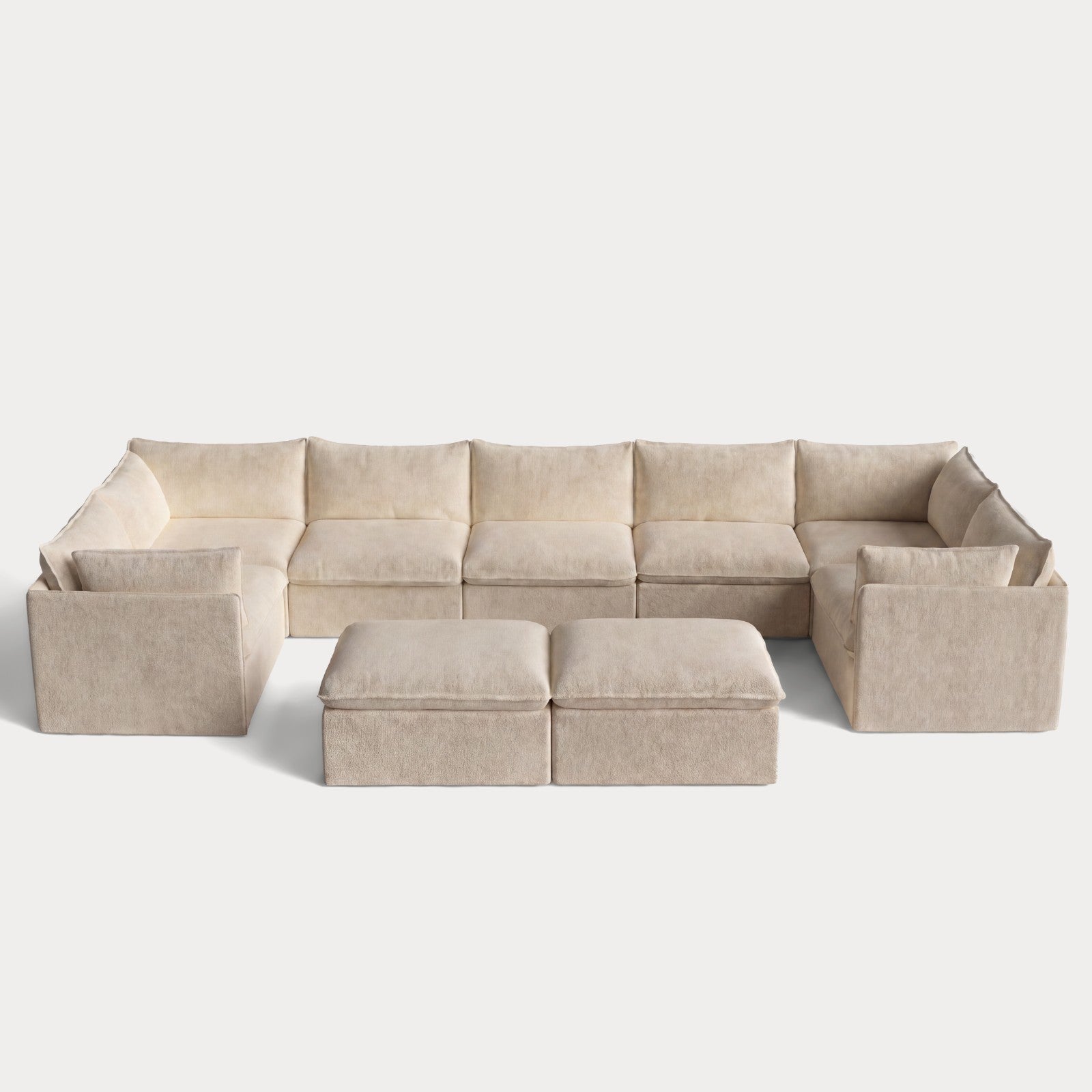 ch_front-view_7-seater-u-sectional-bench-ottoman-cashew