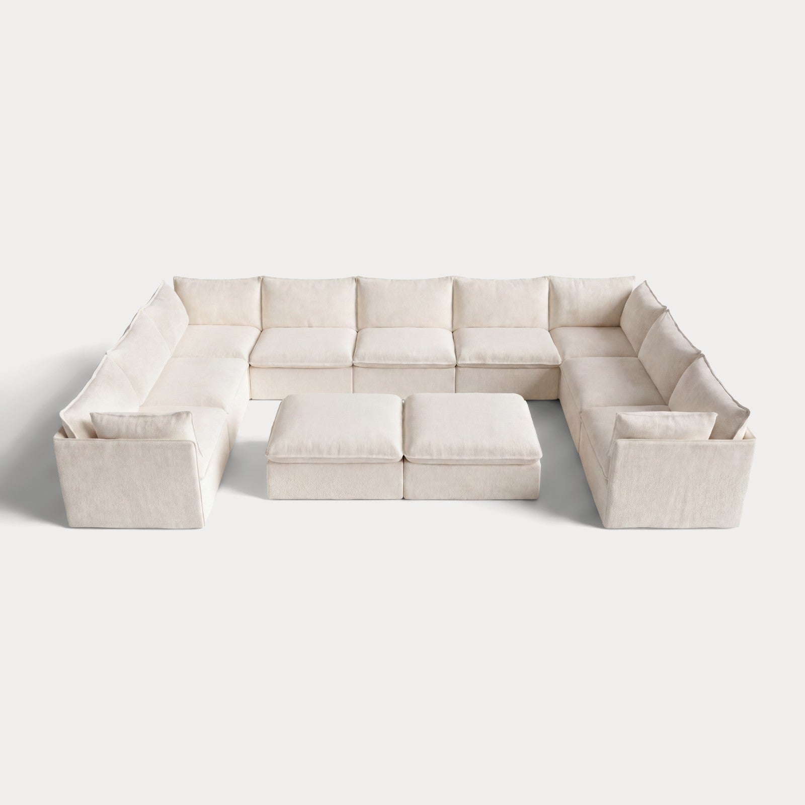 ch_front-view_9-seater-u-sectional-bench-ottoman-creme